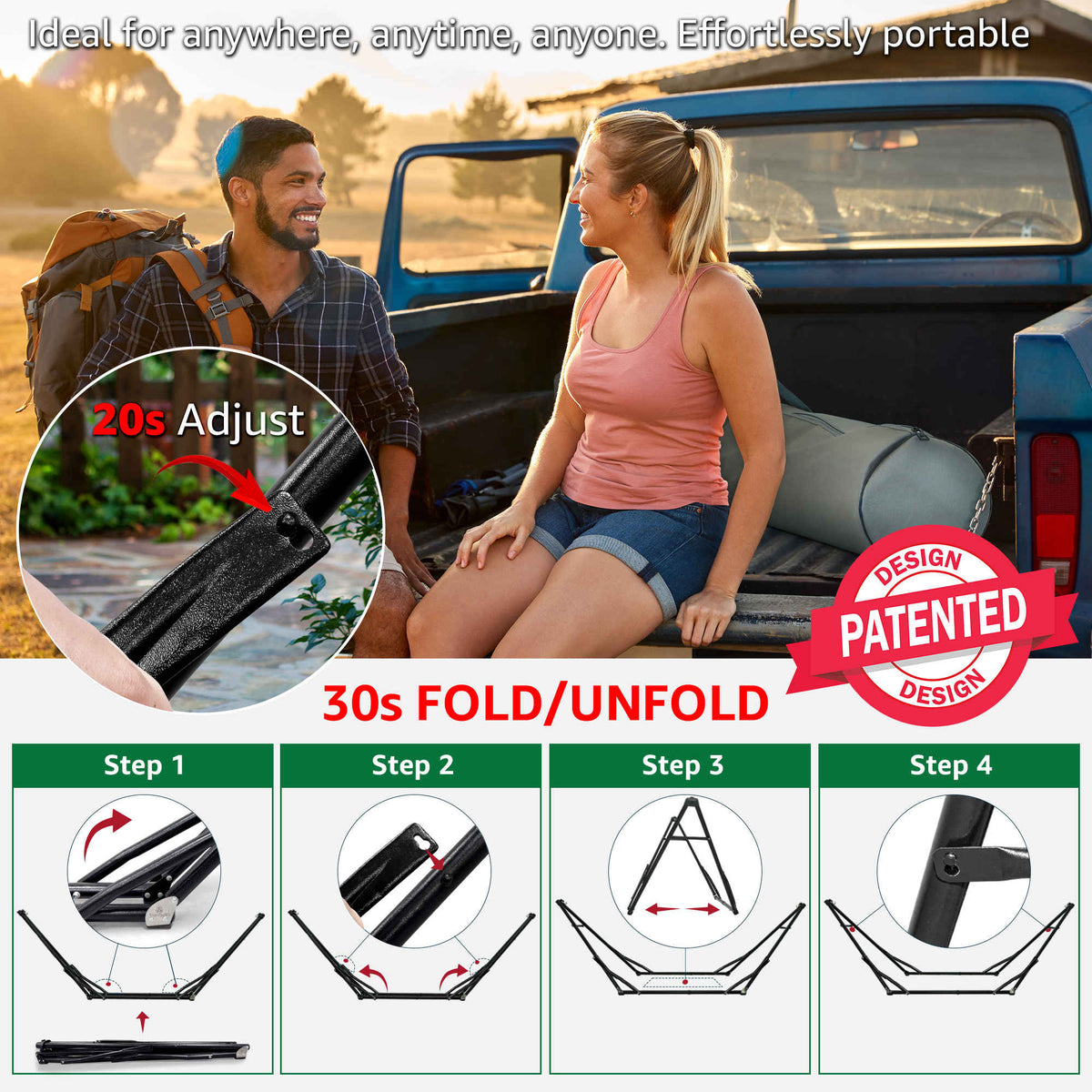 Tranquillo Unity Canvas Hammock Stand
