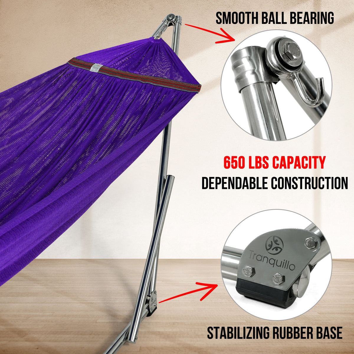 Tranquillo Original Stainless Steel Hammock Stand