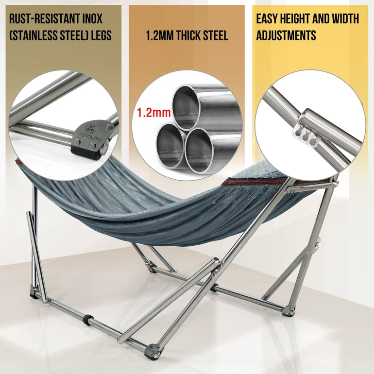 Tranquillo Original Stainless Steel Hammock Stand