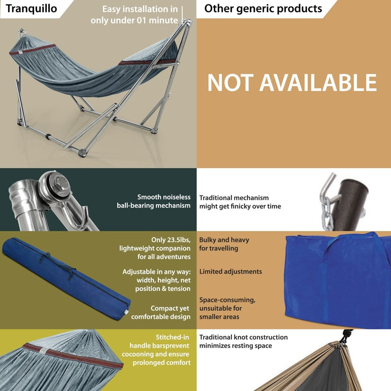Tranquillo Original Stainless Steel Hammock Stand
