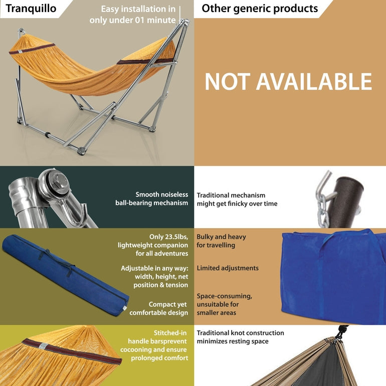 Tranquillo Original Stainless Steel Hammock Stand