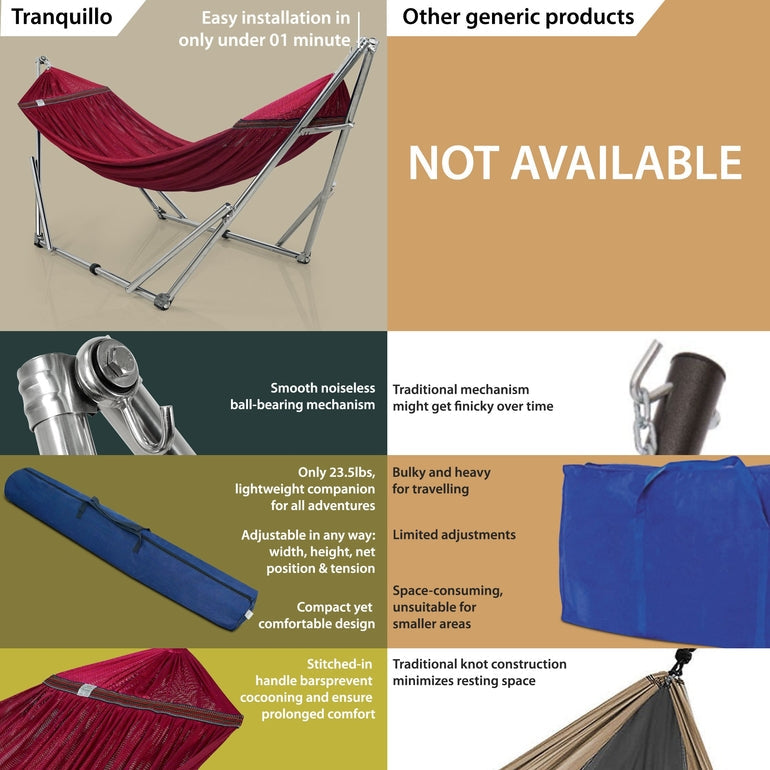 Tranquillo Original Stainless Steel Hammock Stand