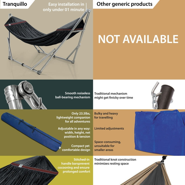 Tranquillo Original Stainless Steel Hammock Stand