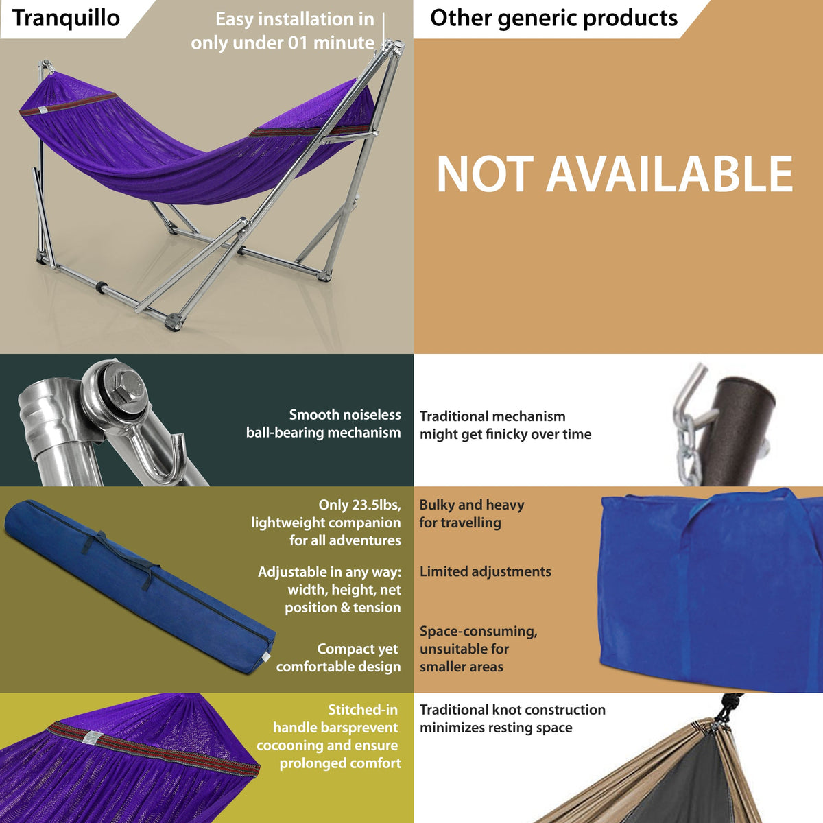Tranquillo Original Stainless Steel Hammock Stand
