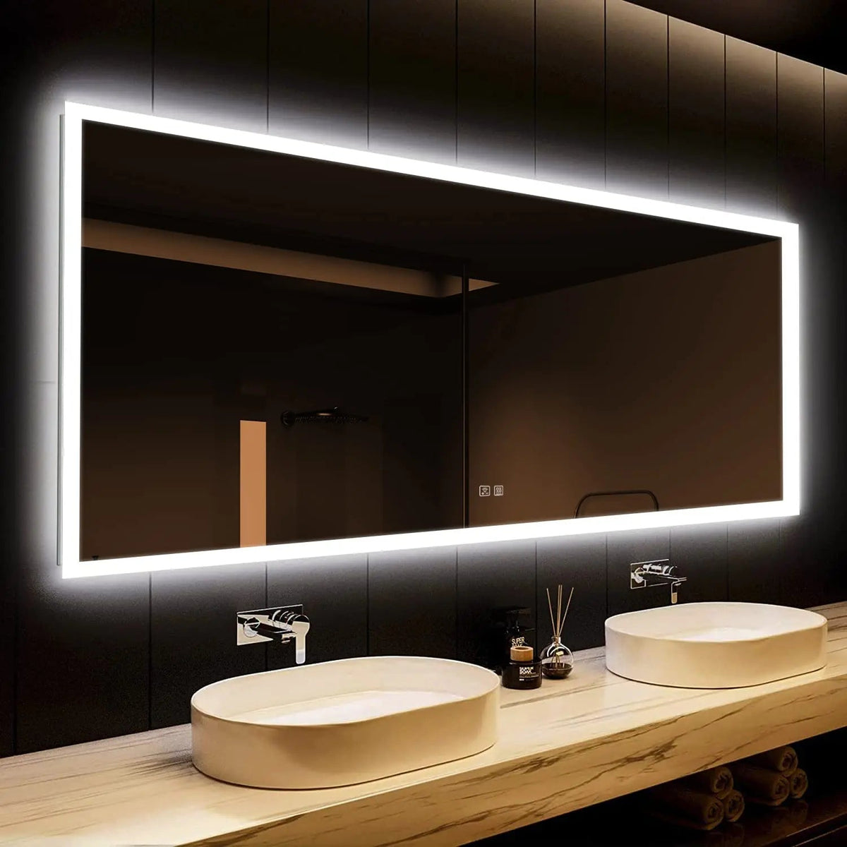 Deluxe Edge Glow LED Bathroom Mirror