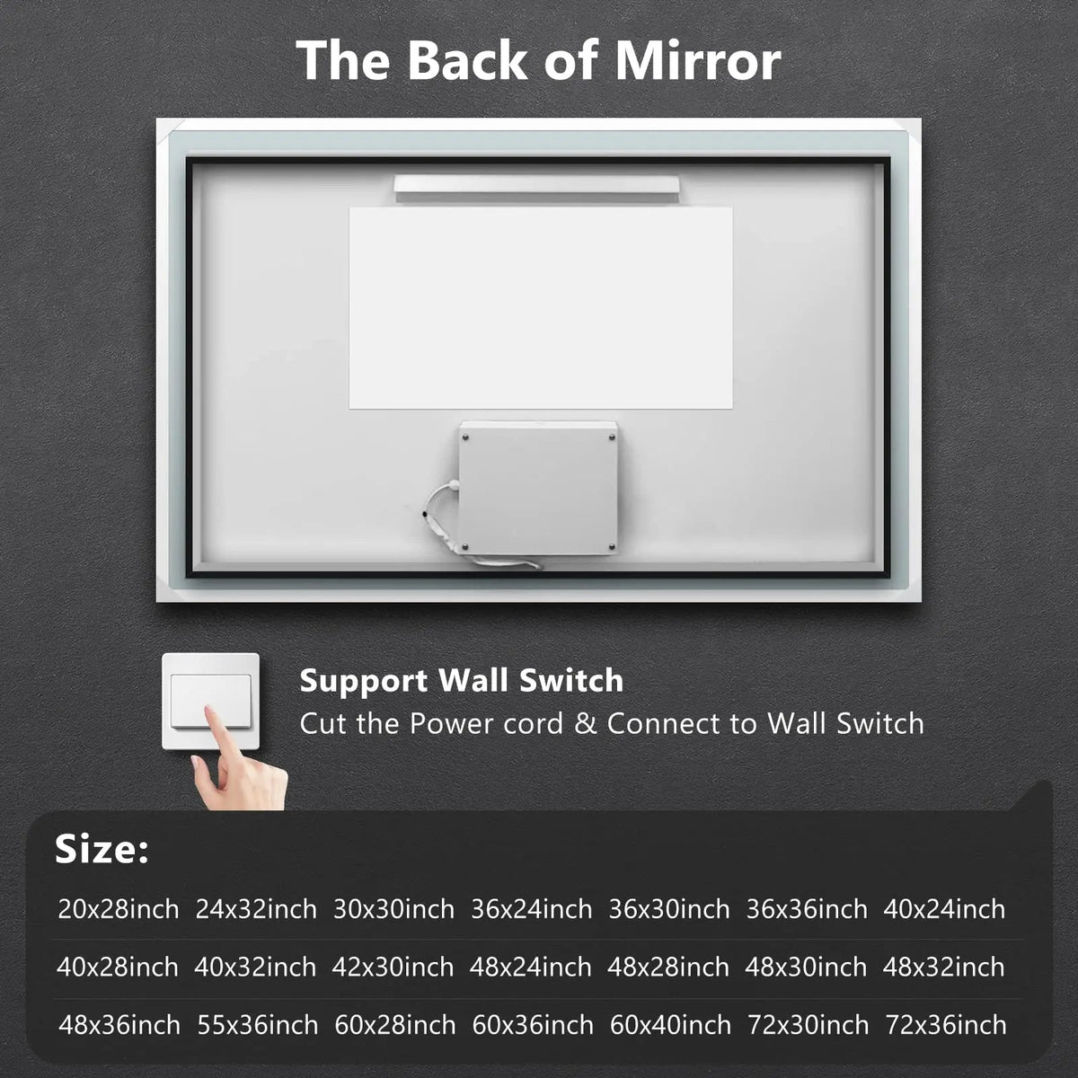 Deluxe Edge Glow LED Bathroom Mirror