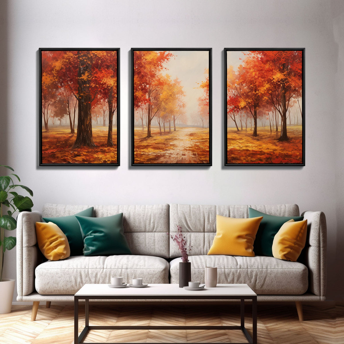 Fall Decor, 3 Piece Wall Art Set, Canvas Prints