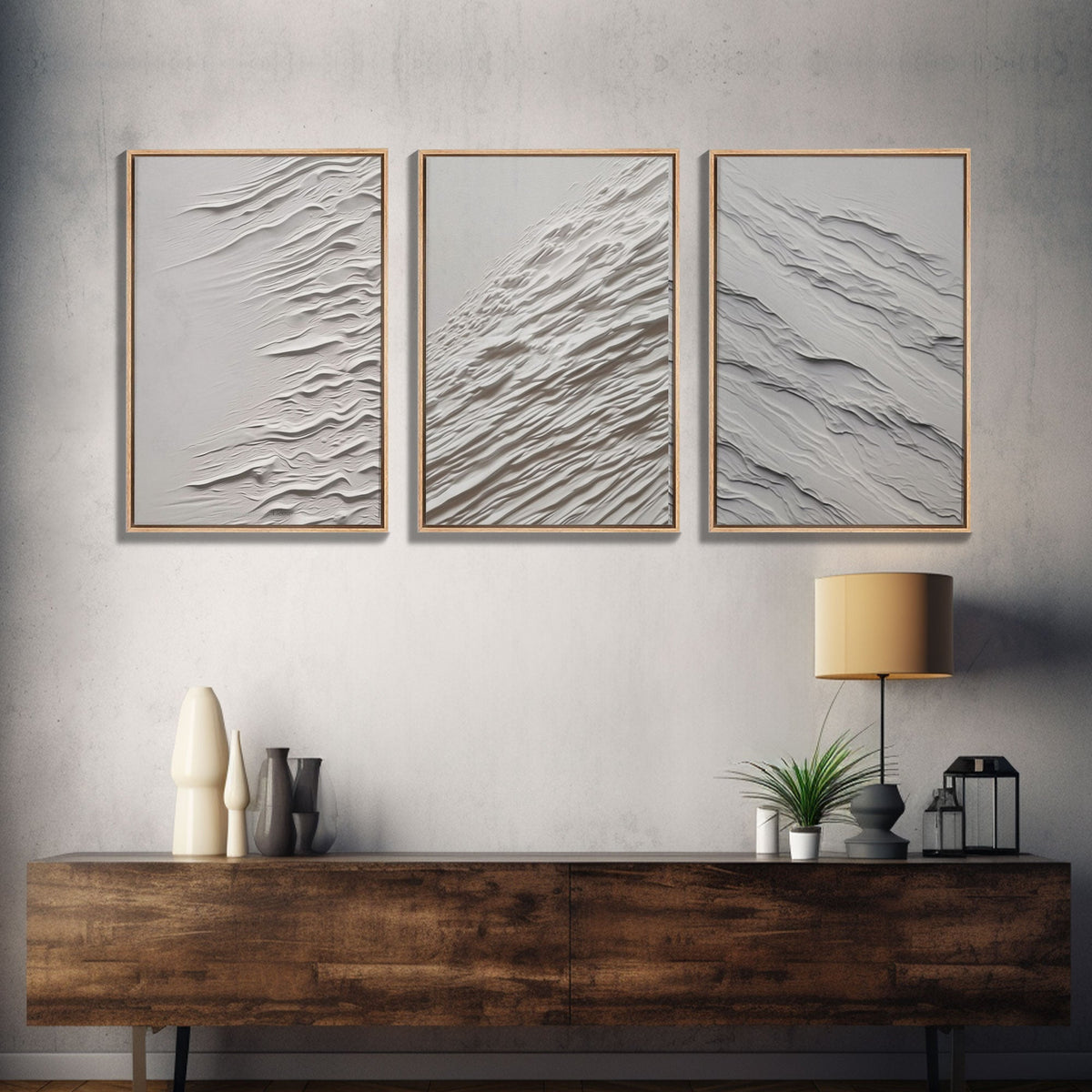 Triptych Framed Canvas Print Wall Art Set of 3