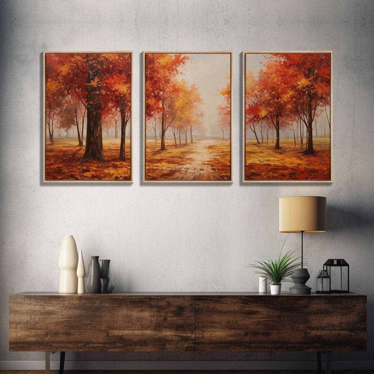 Fall Decor, 3 Piece Wall Art Set, Canvas Prints