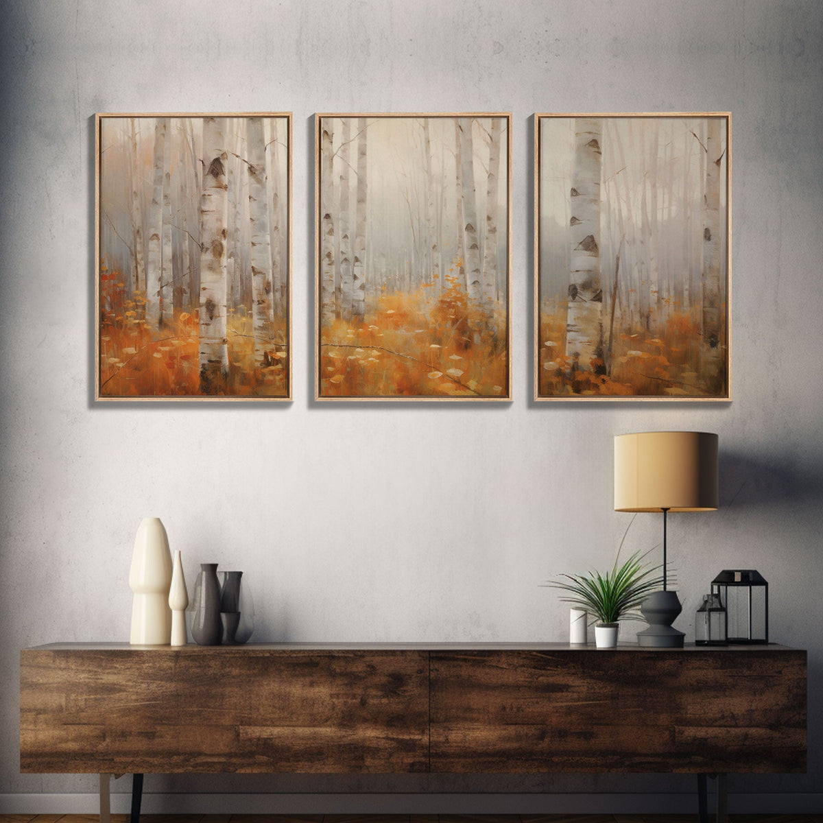 Forest Wall Art, Canvas Print, 3 Piece Wall Art