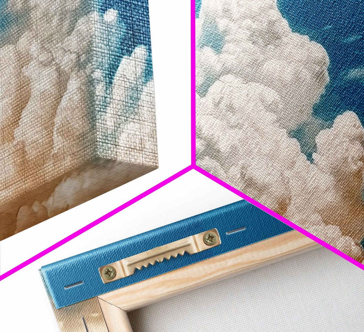 Cloud Wall Art Triptych 3 Piece Set