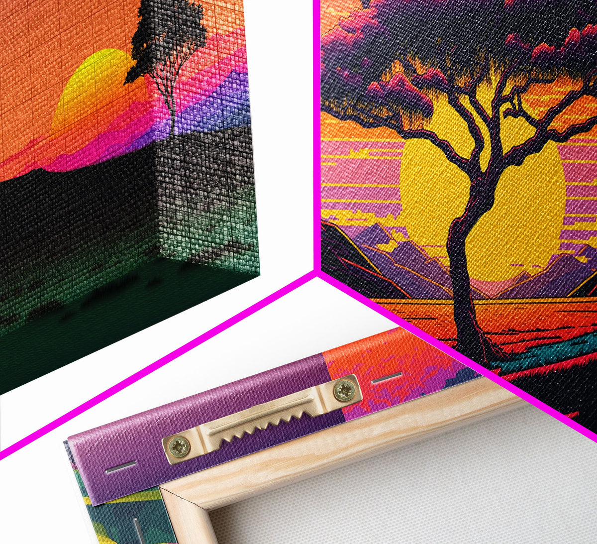 Triptych 3 Panel Wall Art, Framed Canvas Prints