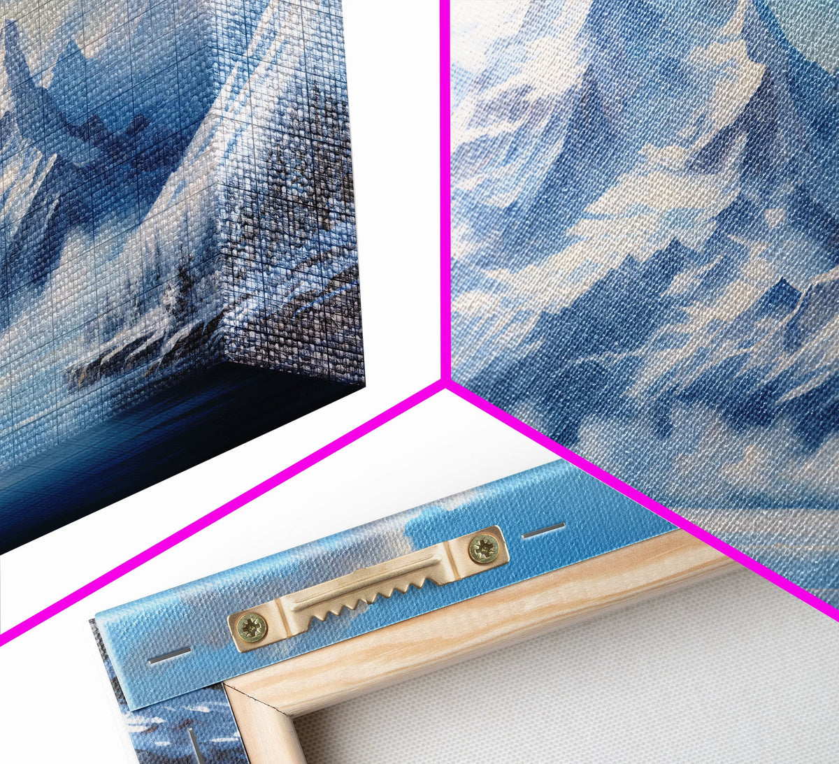 Winter Landscape, Canvas Print, 3 Piece Wall Art