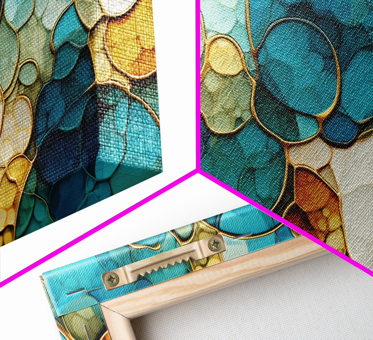 Abstract Art Print, Canvas Print, 3 Piece Wall Art