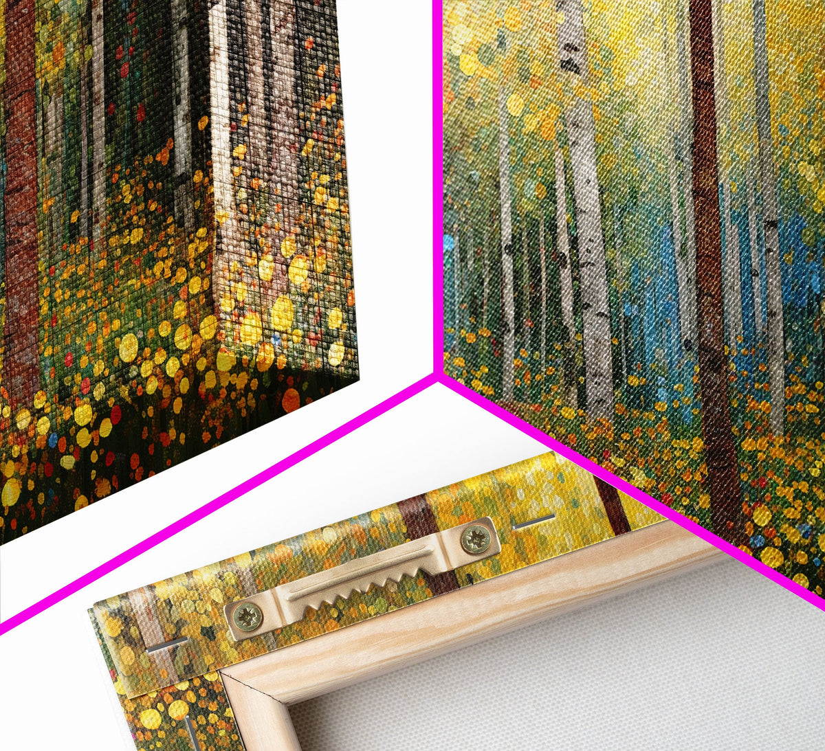 Forest Wall Art, Canvas Print, 3 Piece Wall Art