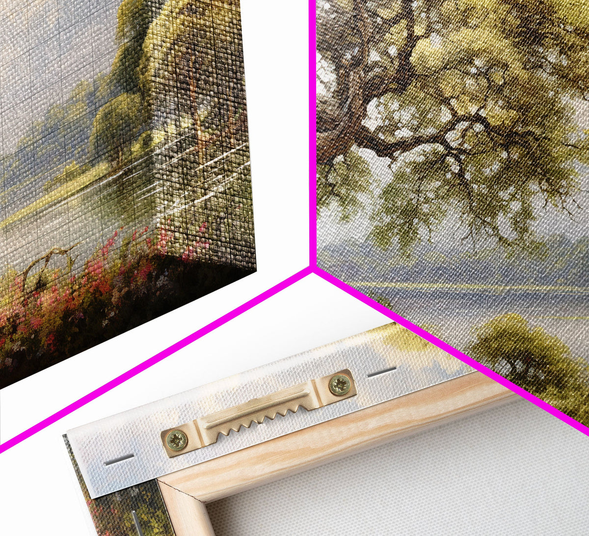 Lake Wall Art, Canvas Print, 3 Piece Wall Art