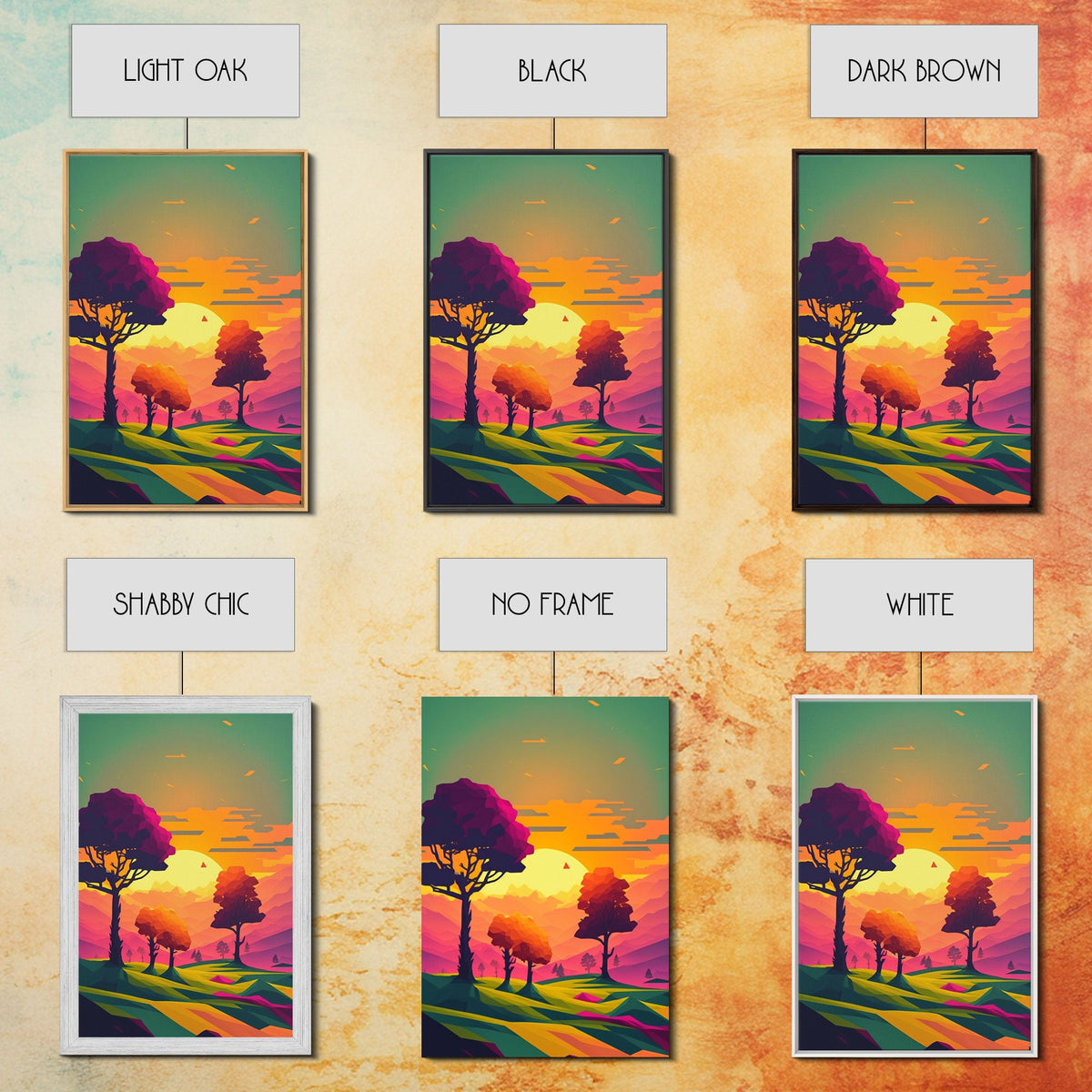 Triptych 3 Panel Wall Art, Framed Canvas Prints