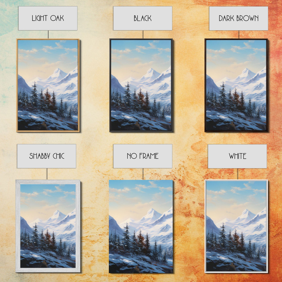 Winter Landscape, Canvas Print, 3 Piece Wall Art
