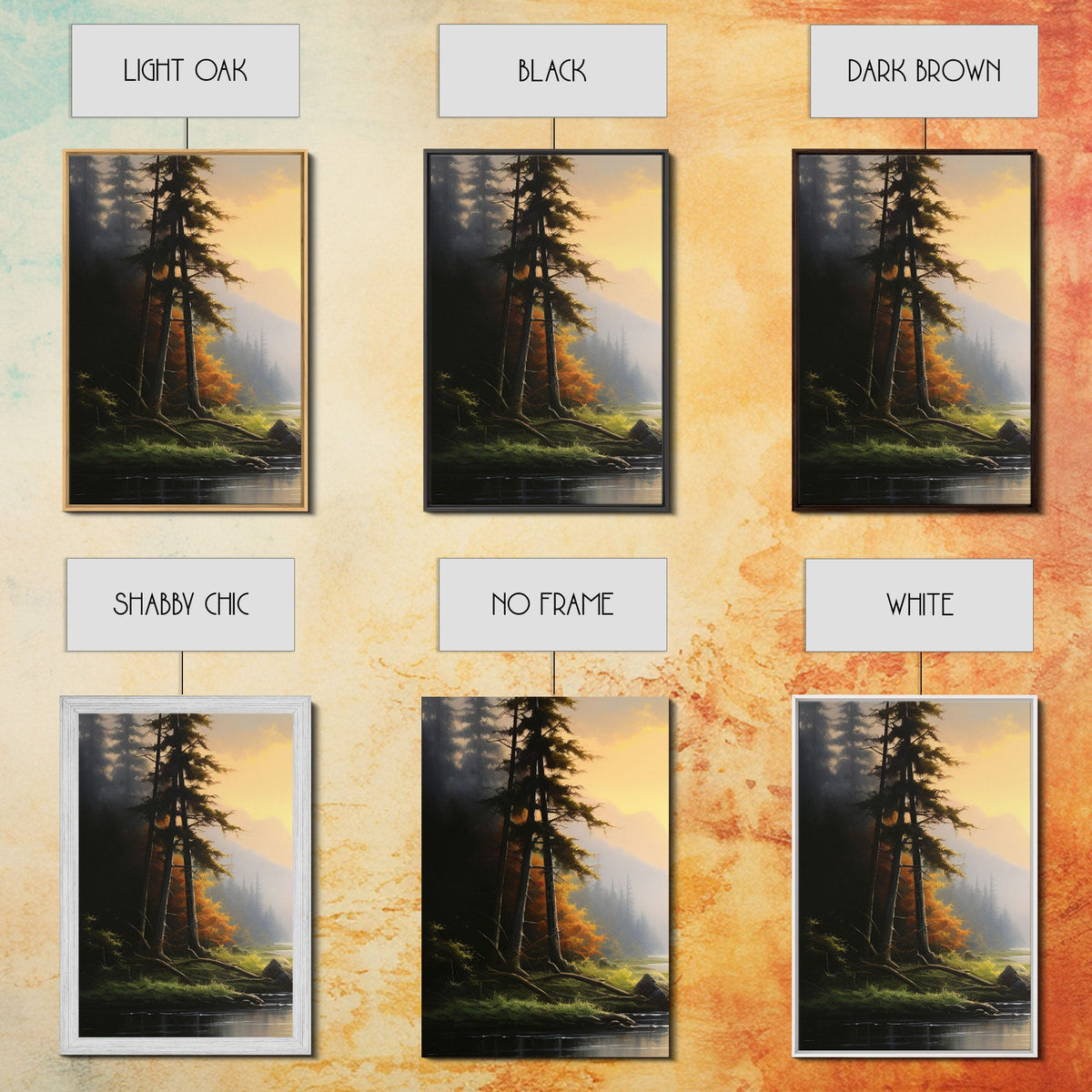 Forest Wall Art, Canvas Print, 3 Piece Wall Art