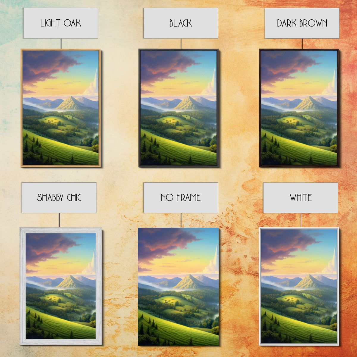 Rainbow Wall Art, Canvas Print, 3 Piece Wall Art