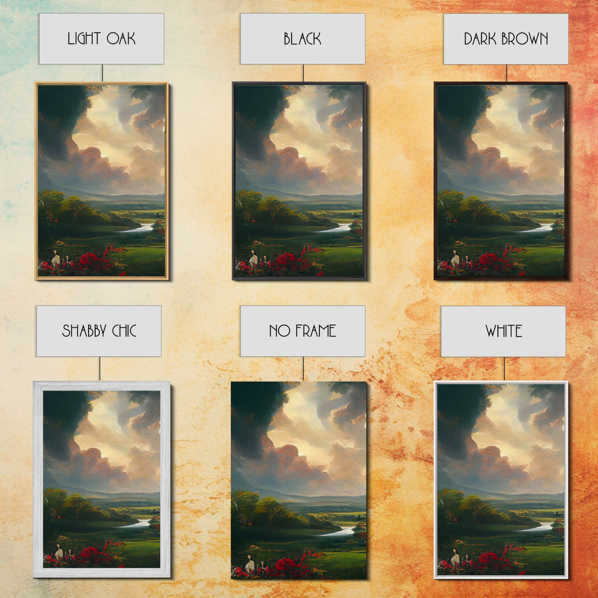 The Dark Tower, 3 Piece Panoramic Art, Ready To Hang Canvas Print