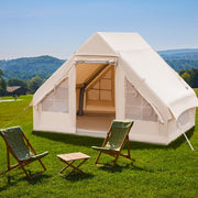 Inflatable Camping Tent 2/4/6 Pump-Beige