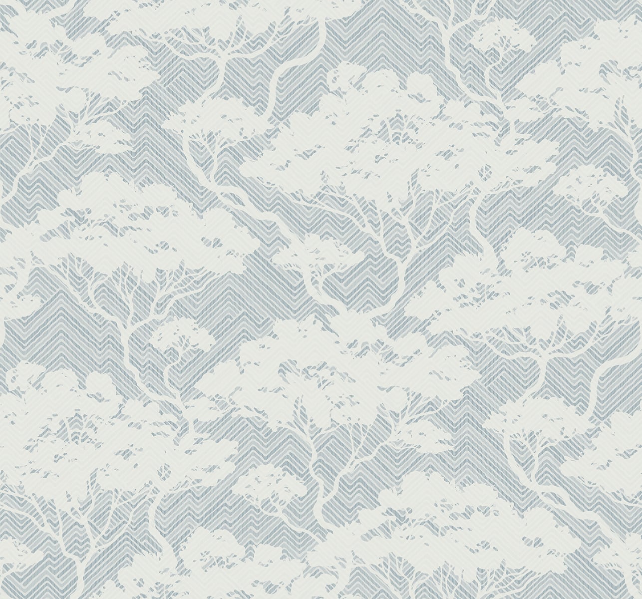 Japandi Style Nara Bonsai Botanical Stringcloth Unpasted Wallpaper