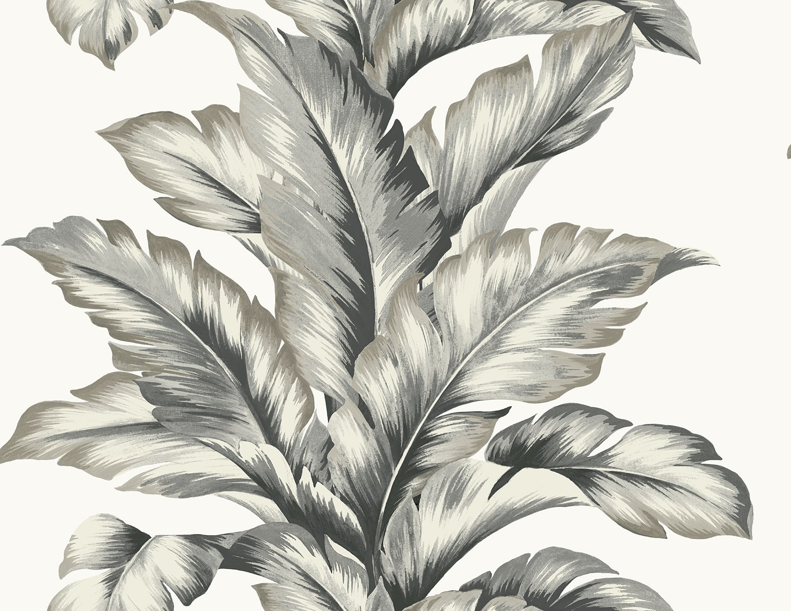 Banana Springs Palm Leaf Embossed Vinyl Unpasted Wallpaper