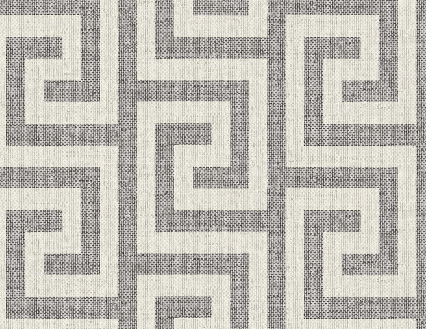 Luna Retreat Greek Key Embossed Vinyl Unpasted Wallpaper