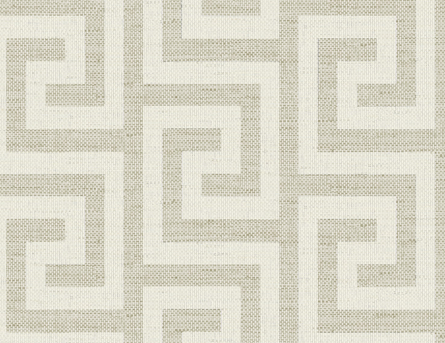Luna Retreat Greek Key Embossed Vinyl Unpasted Wallpaper