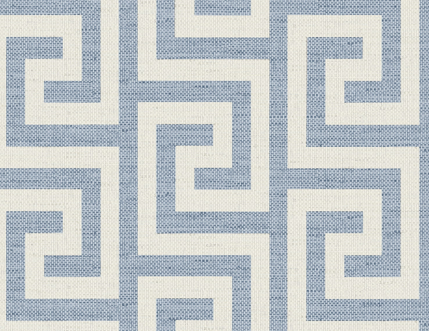 Luna Retreat Greek Key Embossed Vinyl Unpasted Wallpaper