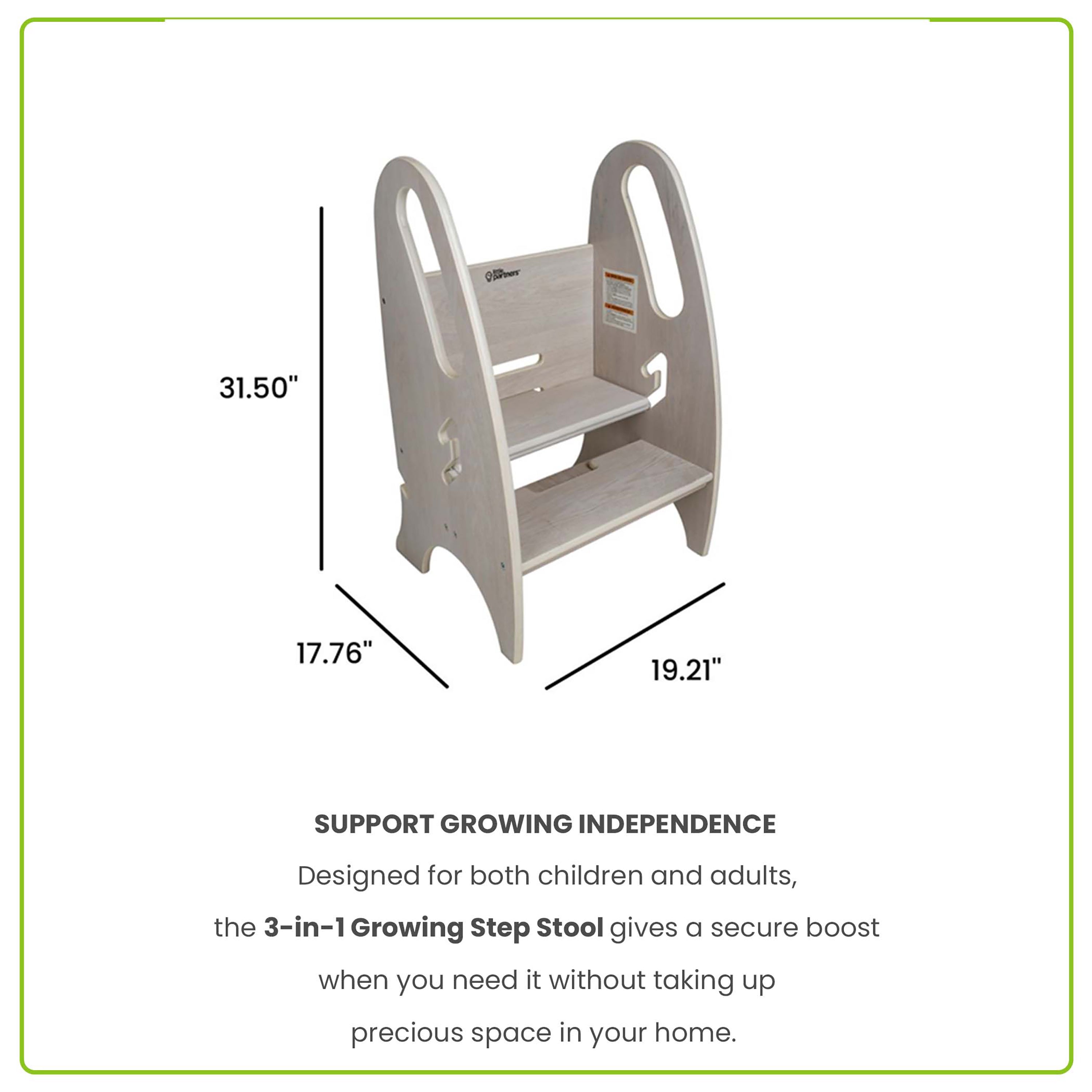 Little Partners 3-in-1 Growing Step Stool