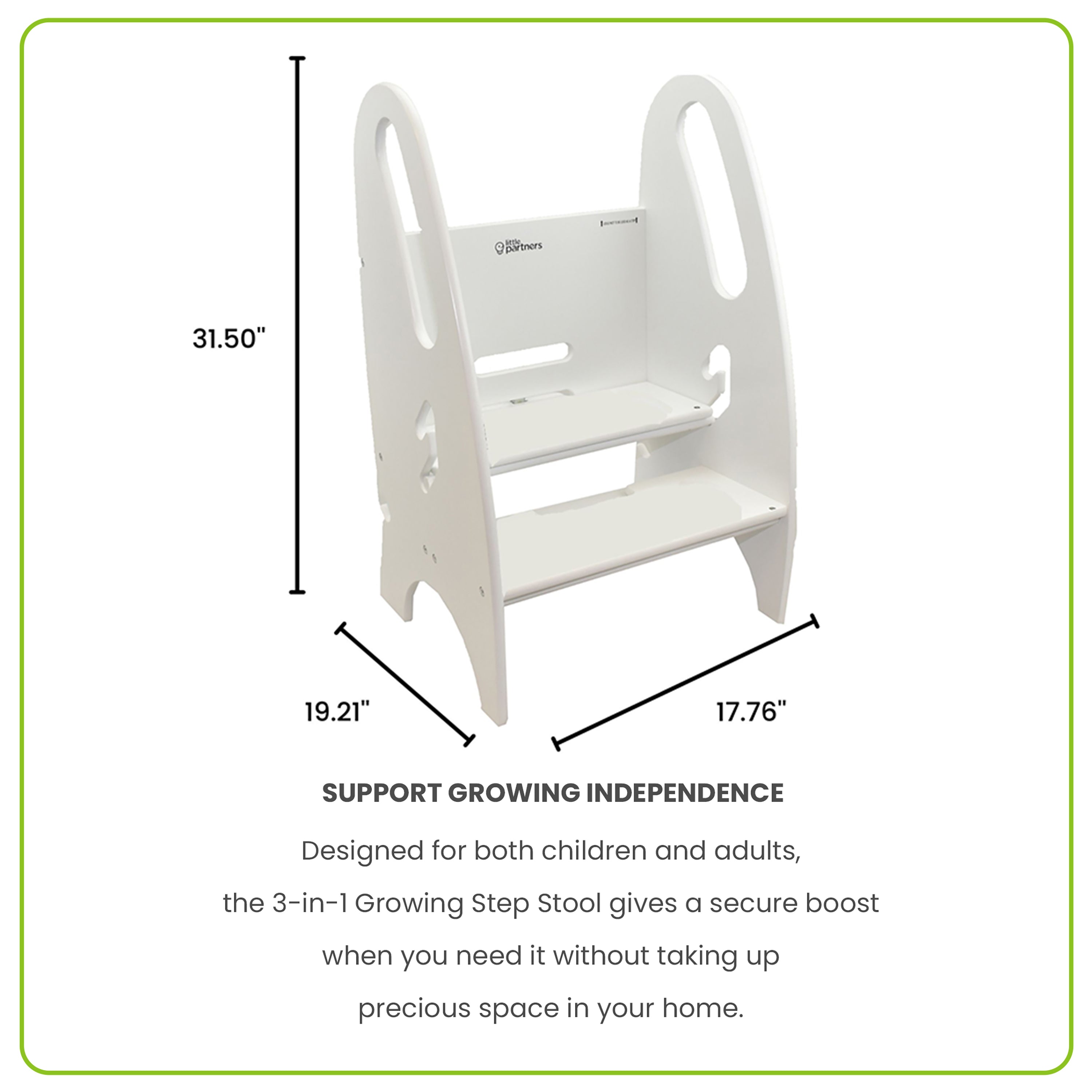 Little Partners 3-in-1 Growing Step Stool