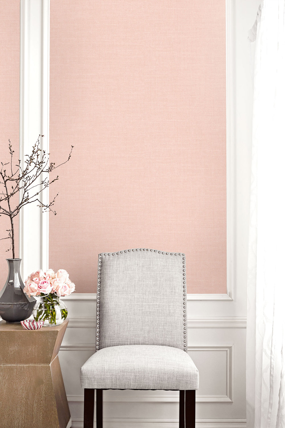 Living with Art Hopsack Embossed Vinyl Unpasted Wallpaper