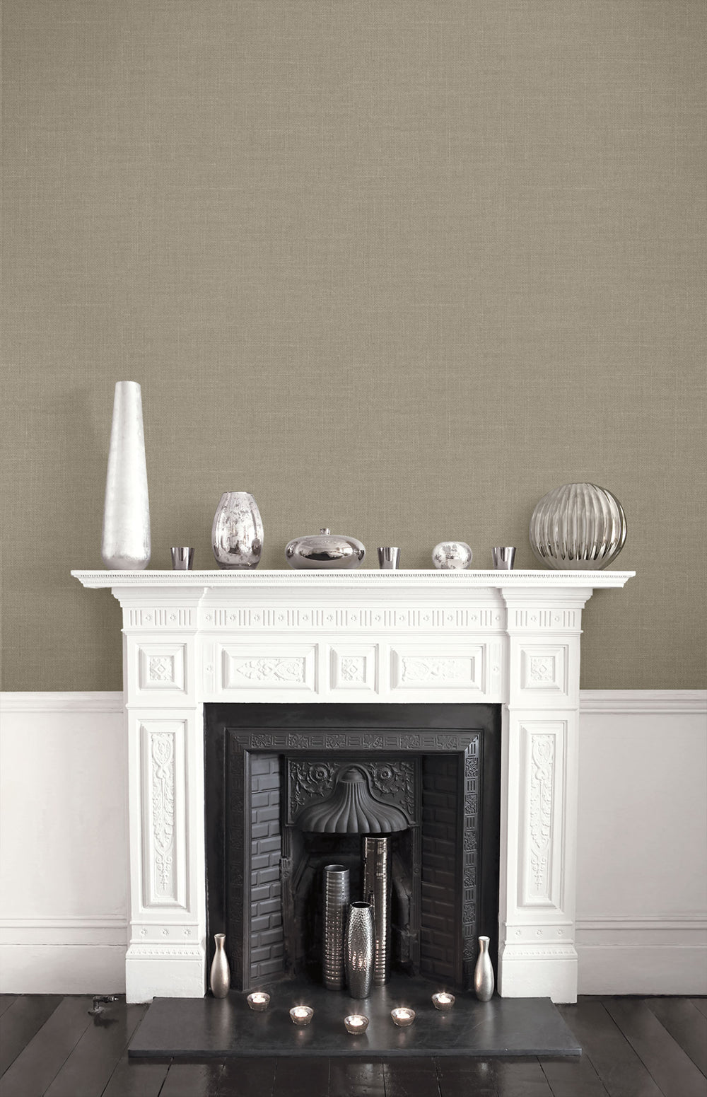 Living with Art Hopsack Embossed Vinyl Unpasted Wallpaper