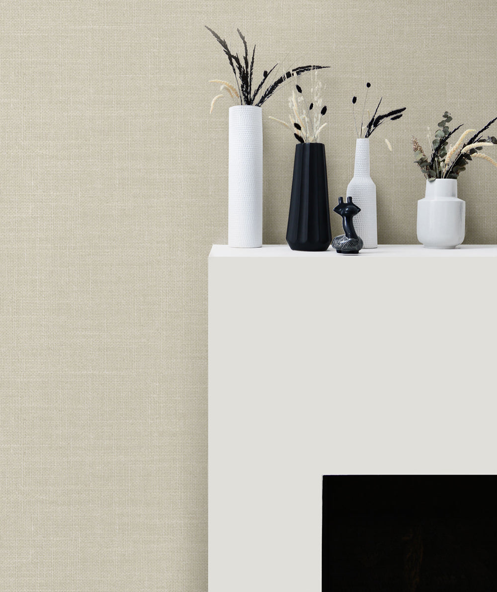 Living with Art Hopsack Embossed Vinyl Unpasted Wallpaper
