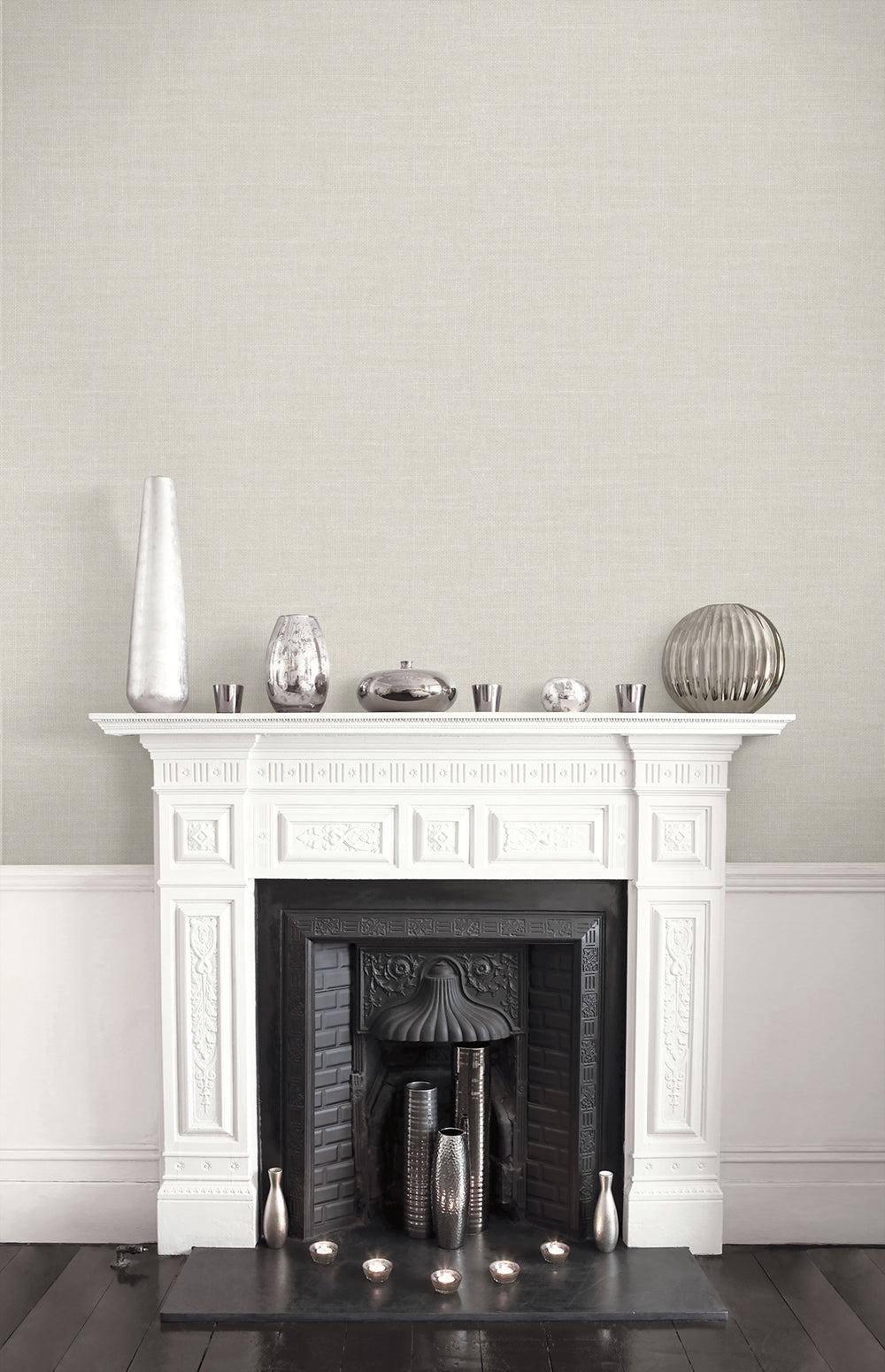 Living with Art Hopsack Embossed Vinyl Unpasted Wallpaper