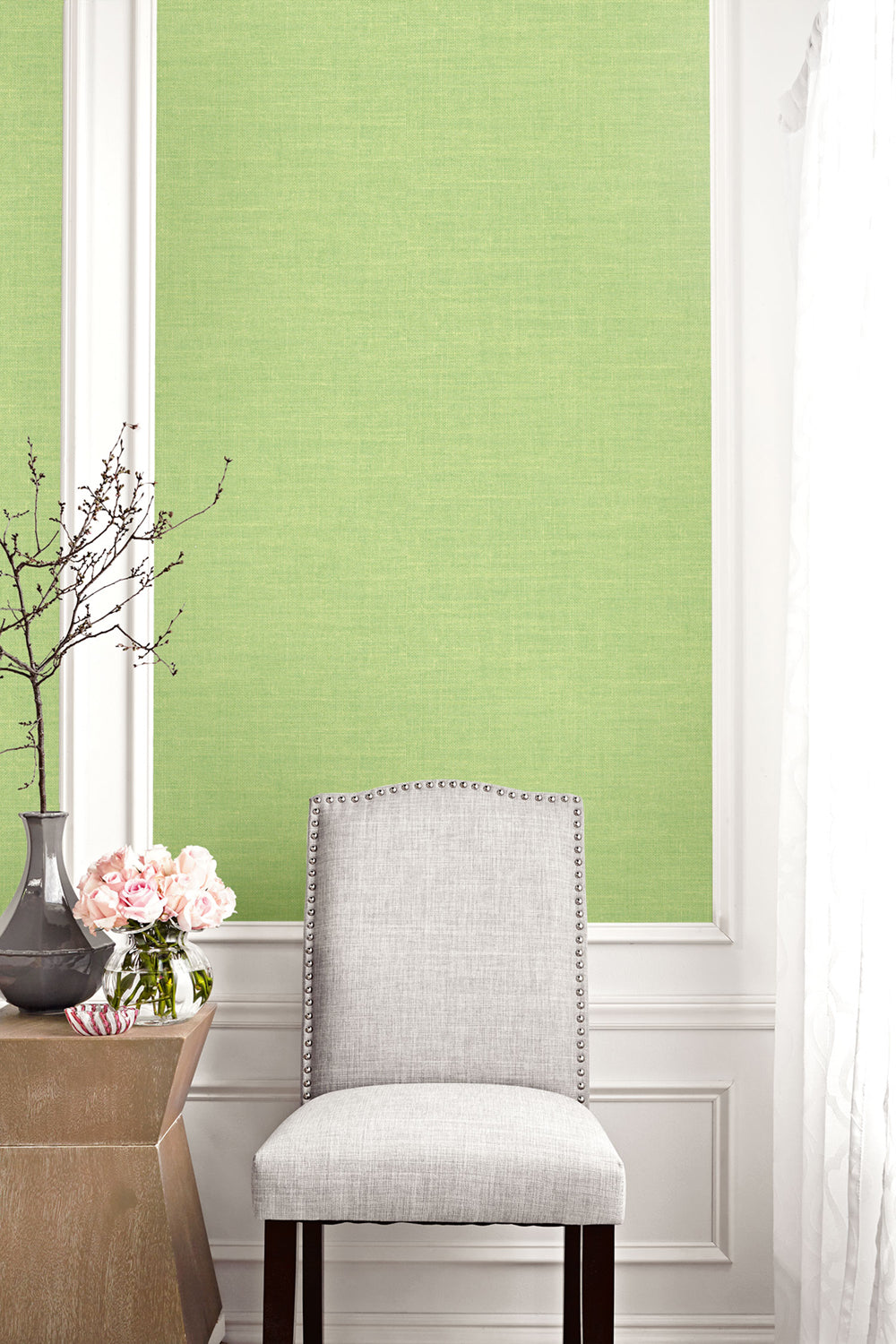 Living with Art Hopsack Embossed Vinyl Unpasted Wallpaper