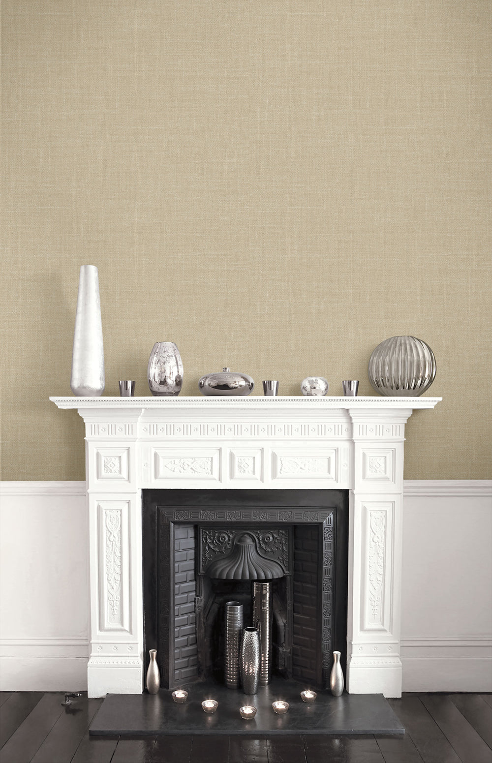 Living with Art Hopsack Embossed Vinyl Unpasted Wallpaper