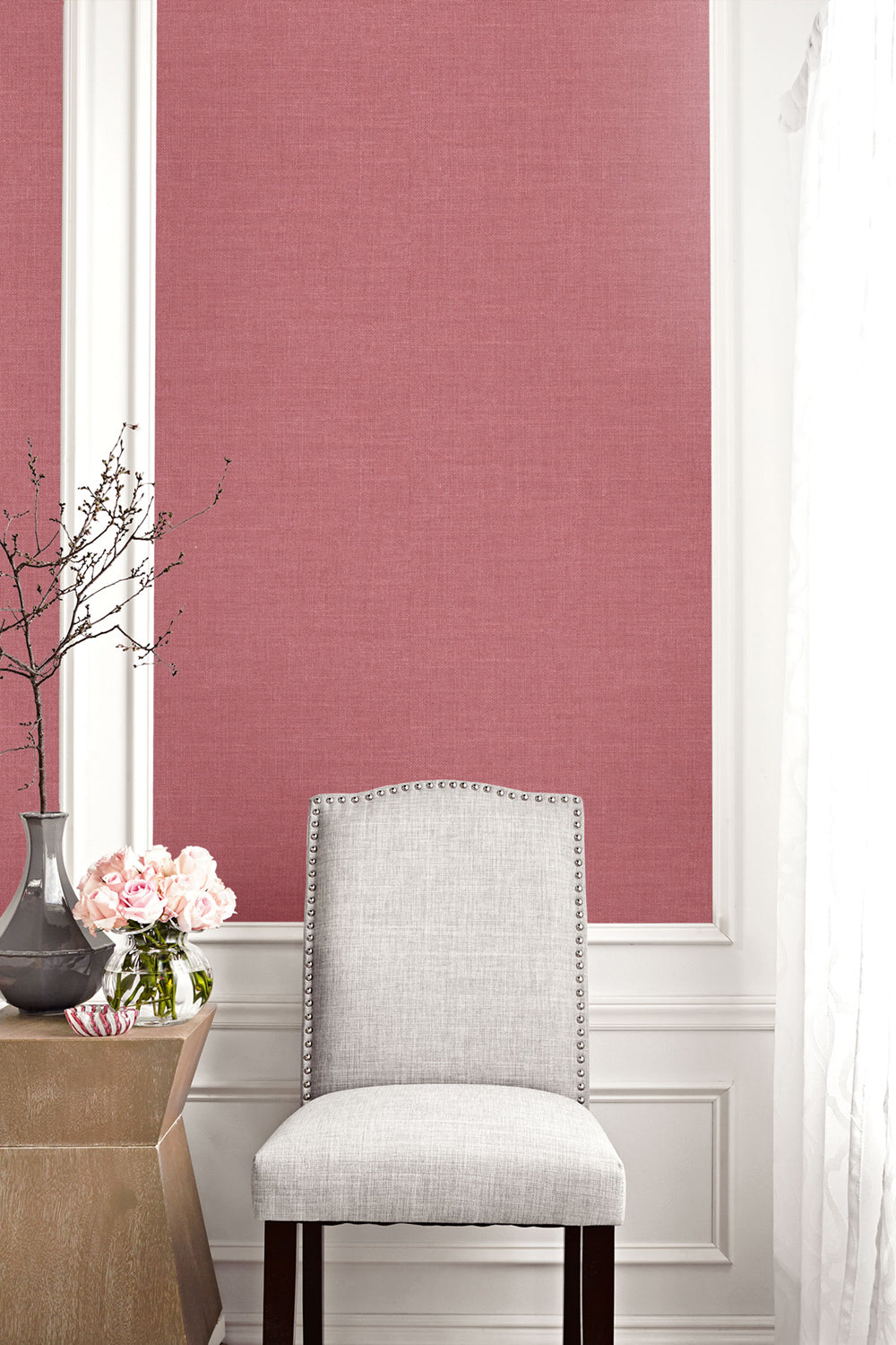 Living with Art Hopsack Embossed Vinyl Unpasted Wallpaper