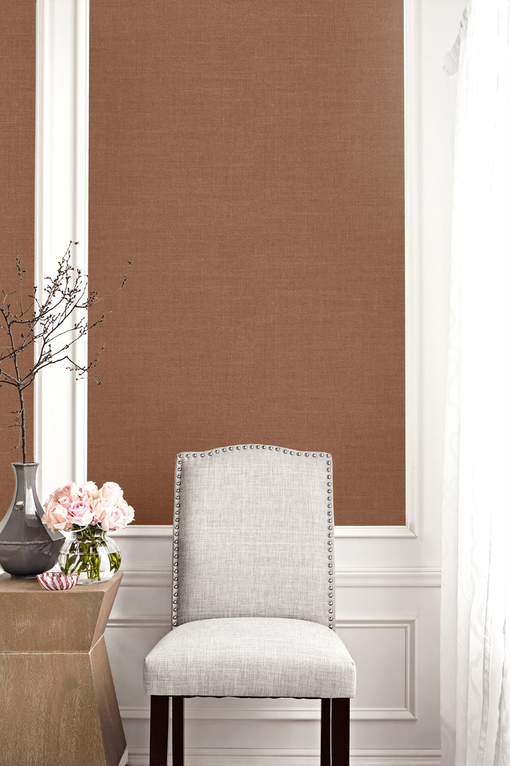 Living with Art Hopsack Embossed Vinyl Unpasted Wallpaper