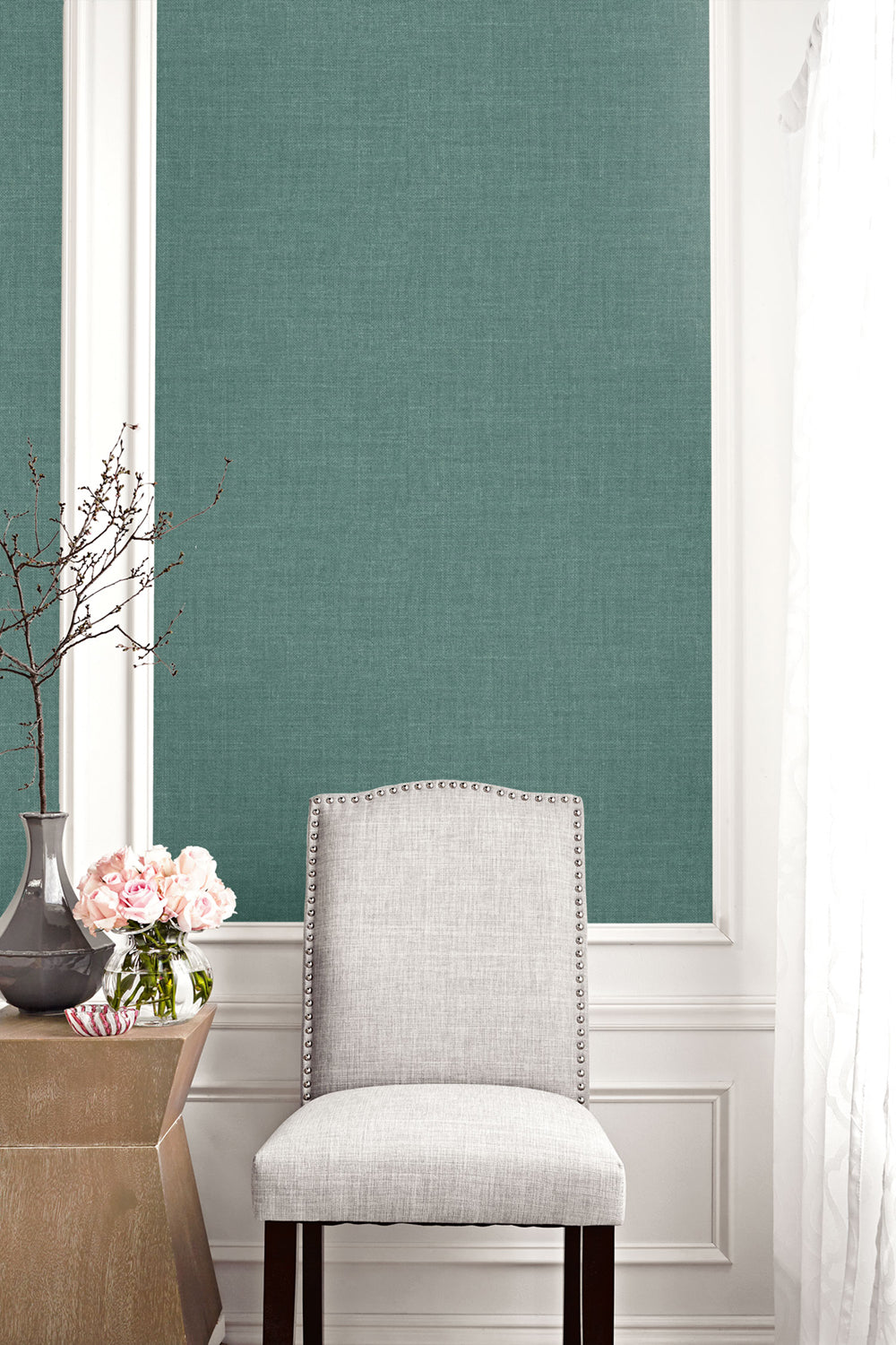 Living with Art Hopsack Embossed Vinyl Unpasted Wallpaper