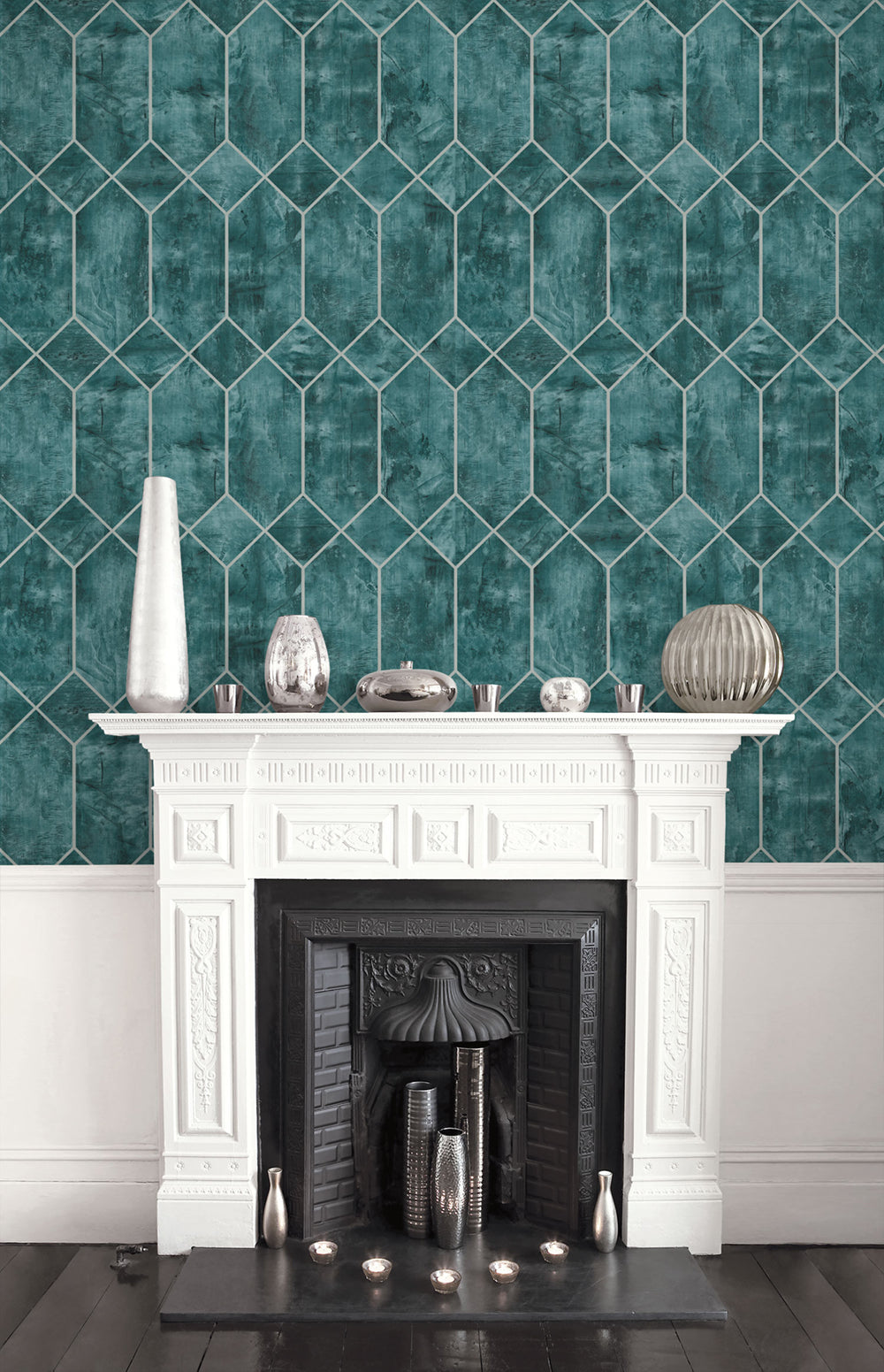 Living with Art Geometric Faux Unpasted Wallpaper