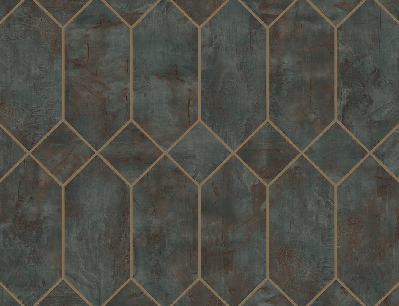 Living with Art Geometric Faux Unpasted Wallpaper