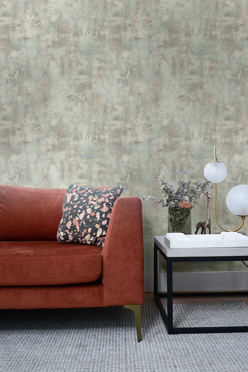 Living with Art Rustic Stucco Faux Unpasted Wallpaper