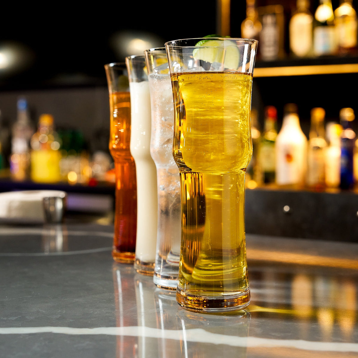 Tall Napoli Hurricane Cocktail Glasses - (15oz)