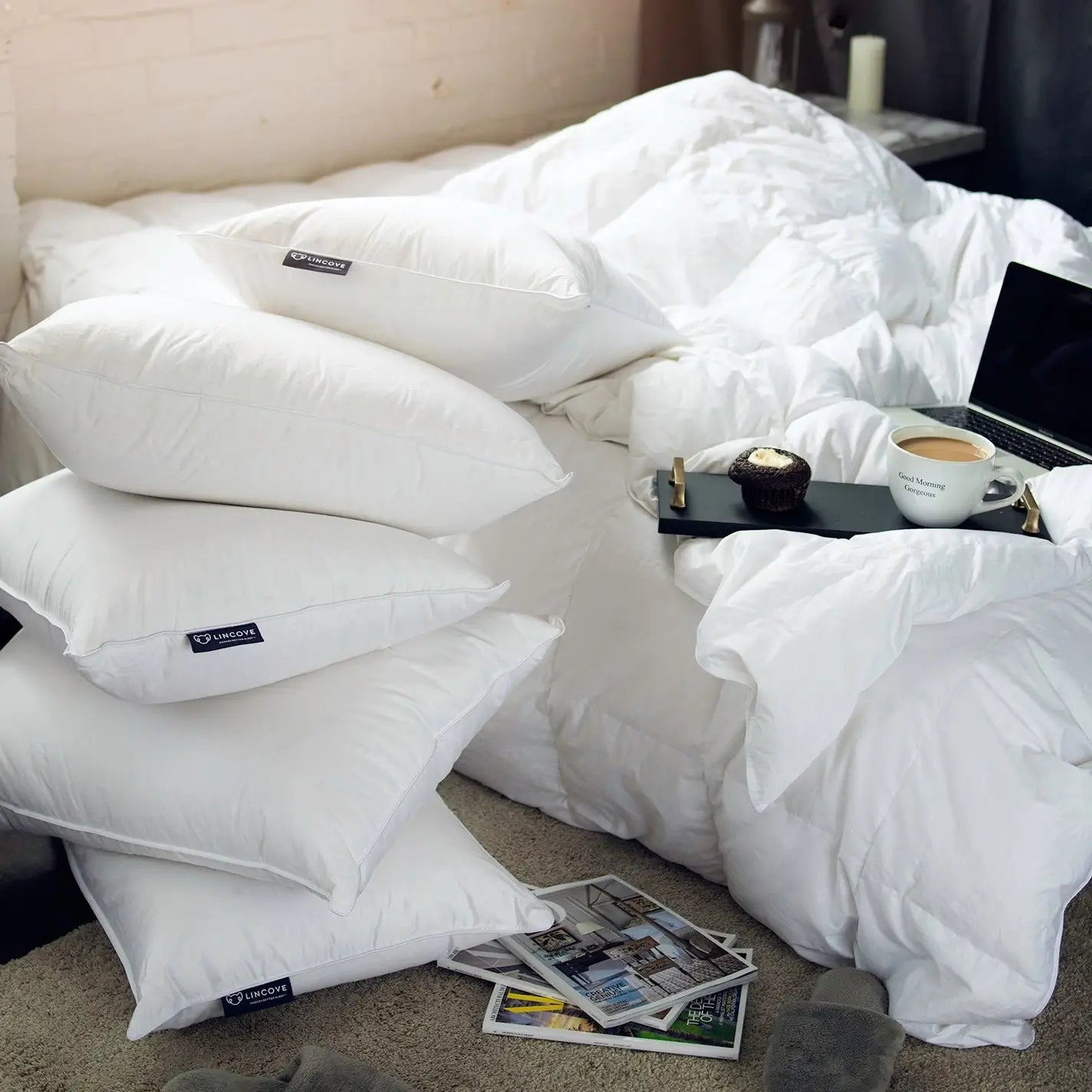 100% Canadian White Down Duvet Comforter