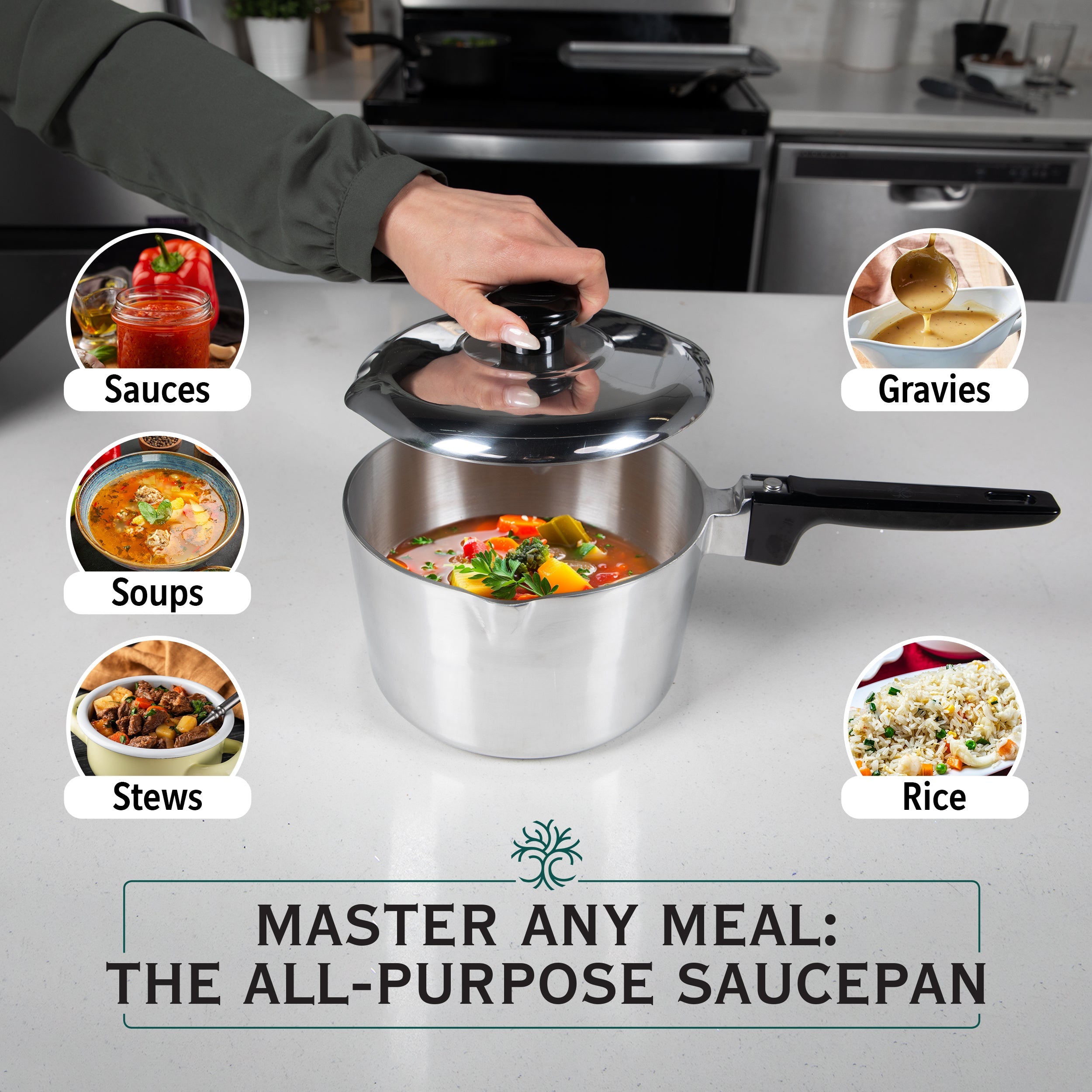 Magnaware 2 Quart Sauce Pan with Lid