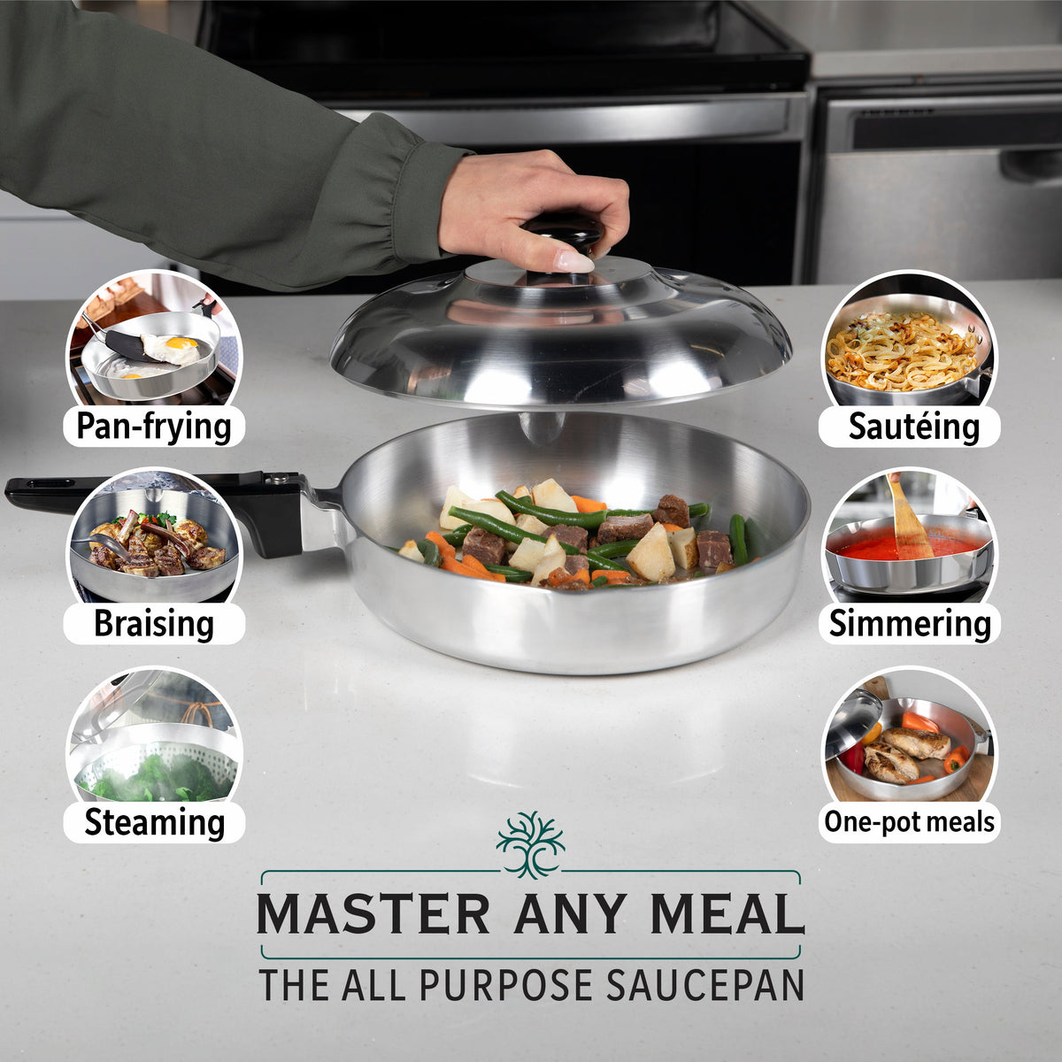 Magnaware 10 Inch Sauté Pan with Lid