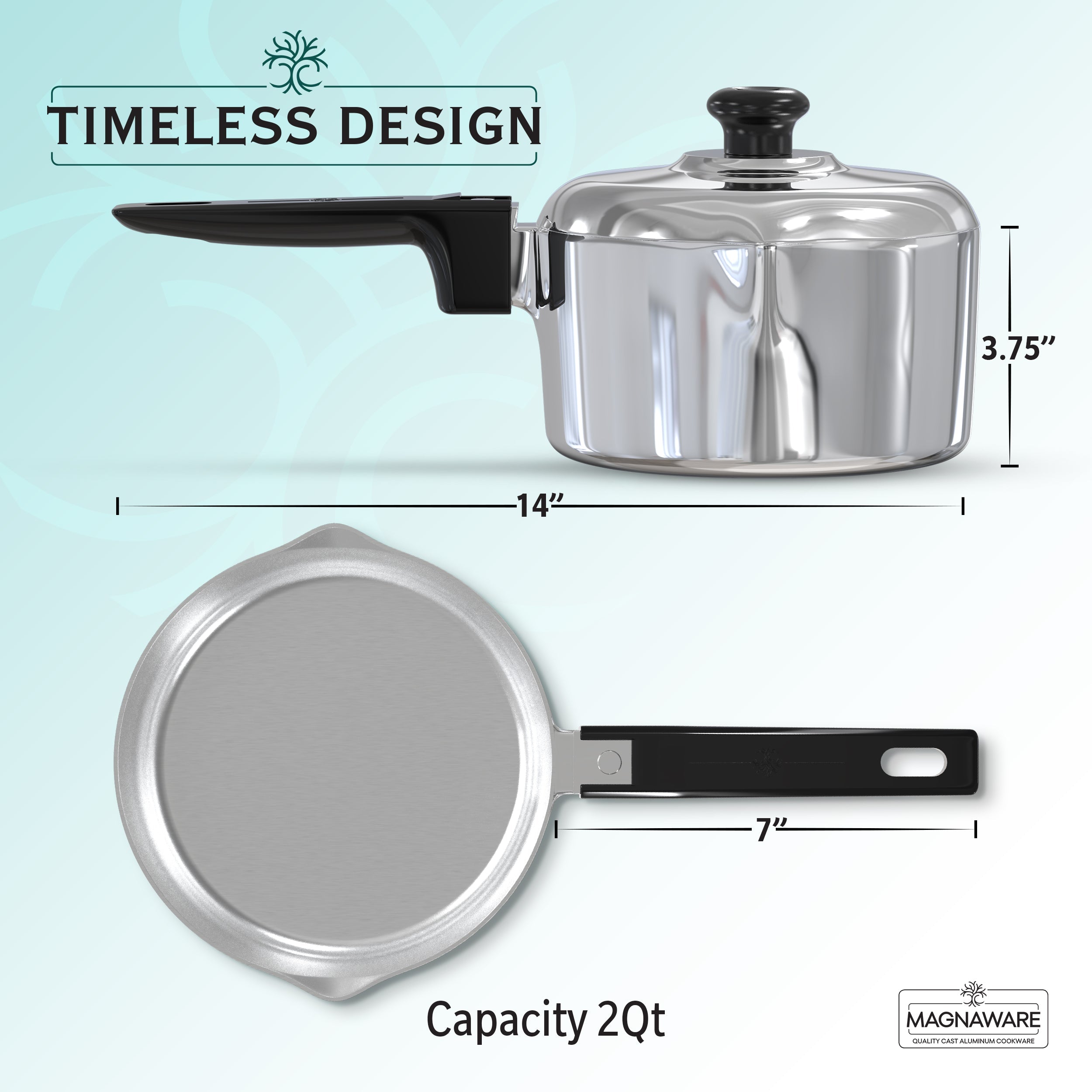 Magnaware 2 Quart Sauce Pan with Lid